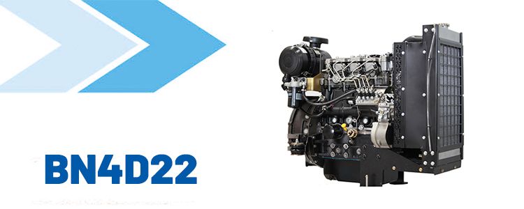 Beinei BN4D22 4 Cylinder 4 Stroke Water-cooled Diesel Engine for Generator Set